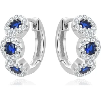 Náušnice Blyštivé stříbrné náušnice se zirkony AGUC3338 Beneto