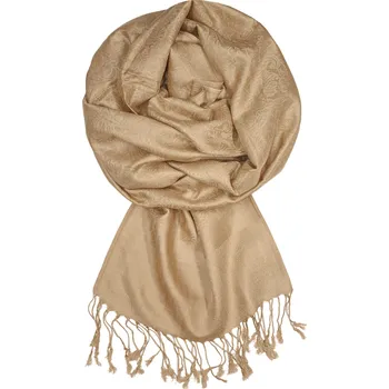 Šála Pashmina Roma - dámská zimní šála s kašmírovým vzhledem_89 světle béžová