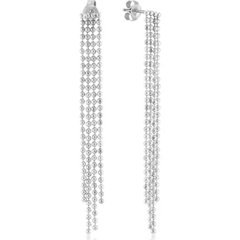 Náušnice Půvabné dlouhé ocelové náušnice VAAXF558S Troli