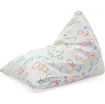 Sedací pytel Sablio Sedací vak Triangl Barevná školka: 120 x 100 x 100 cm