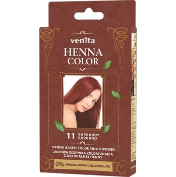 Barva na vlasy Venita Henna Color barvicí prášek na vlasy 11 vínová, 25 g