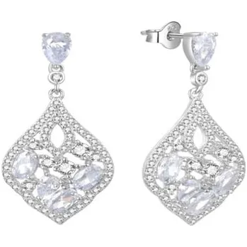 Náušnice Luxusní stříbrné náušnice s čirými zirkony E0002948 Moiss