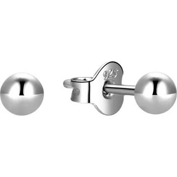 Náušnice Minimalistické stříbrné náušnice pecky E000142 Moiss / Průměr: 0,6 cm