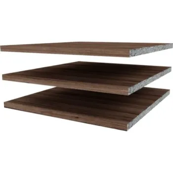 Dětské zboží Faktum Poličky 3 ks k třídílné/dvoudílné skříni Nest Walnut