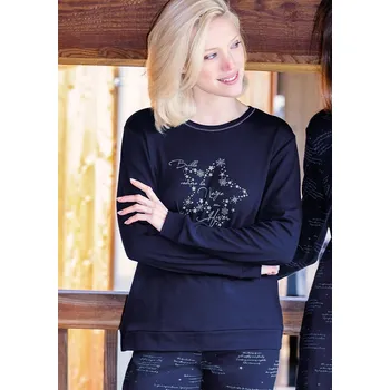 Pánské pyžamo Dámské pyžamo Siélei SM12 Tm. modrá XL