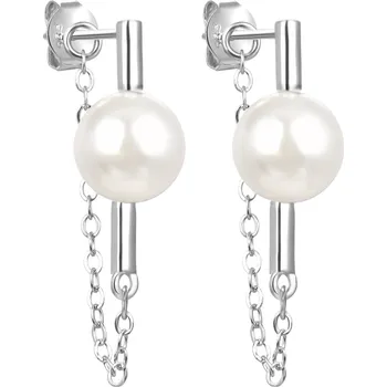 Náušnice Stříbrné visací náušnice se sladkovodní perlou AGT-E042P-P Agato