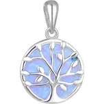 Stříbrný přívěsek s opálem Strom života AGH131L Beneto