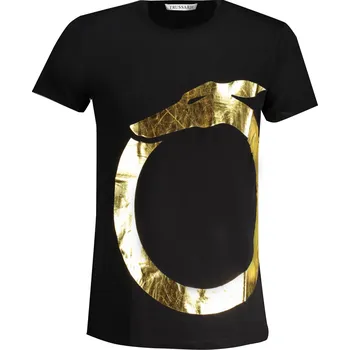 Trussardi TRU2MTS01 Pánské tričko černé zl. 2XL