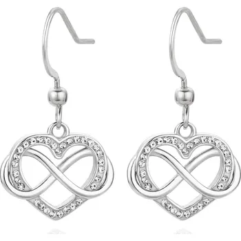 Náušnice Romantické ocelové náušnice Srdíčka VEDE0354S Troli