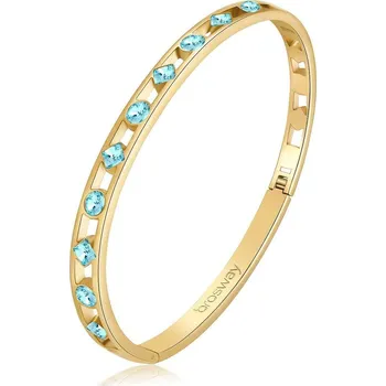 Náramek Nádherný pozlacený pevný náramek With You BWY24 Brosway