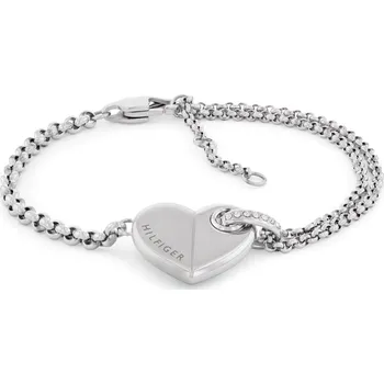 Náramek Půvabný ocelový náramek se srdíčkem Bold Heart 2780928 Tommy Hilfiger