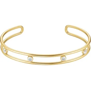 Náramek Otevřený pevný náramek s čirými krystaly JB4CG-J1174 Rosefield