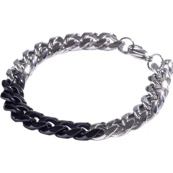 Náramek Výrazný pánský náramek z oceli Pancer MCGB5043SB Marc Malone