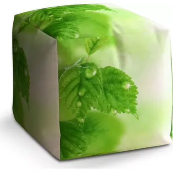 Taburet Sablio Taburet Cube Listy 2: 40x40x40 cm