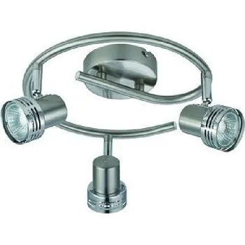 Stropní bodové kruhové svítidlo METRO - 3xGU10, 50W, chromované