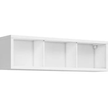 police Skříňka závěsná Kaspian - Black Red White - BRW Bílá 144x40 cm