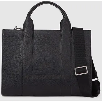 Kabelka KABELKA KARL LAGERFELD K/RSG PEBBLE SQUARE MED TOTE BLACK