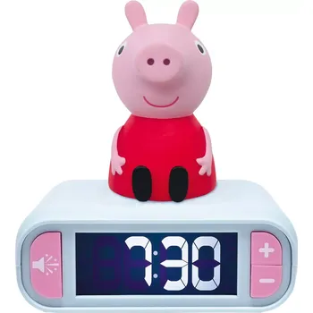 Budík Lexibook Budík s nočním 3D světlem - Prasátko Peppa