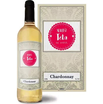 Sablio Bílé víno Nejlepší teta na světě: 0,75 l