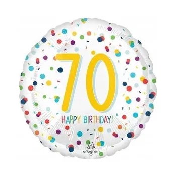 Balónek Fóliový balónek Amscan k 70. narozeninám, 43 cm
