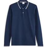 Pánské polotričko CELIO DECOLML M Tmavě modrá, Bílá