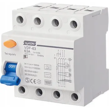 Jistič Jistič VEKON 400 V IP20 63 A