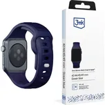 Řemínek 3mk Silicone Watch Strap pro Apple 42/44/45/49 mm, tmavě modrá