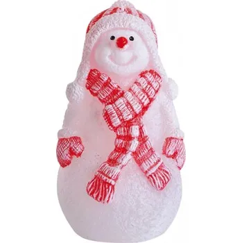 Svíčka Svíčka SNĚHULÁK SE ŠÁLOU vánoční 13cm