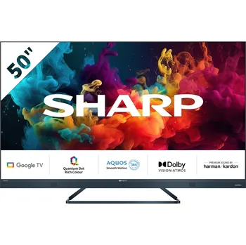 Televizor QLED Televize Sharp 50FQ5EA 50" 4K UHD černá