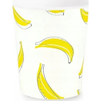 Party nádobí Papírové Kelímky s banánovou narozeninou 6 kusů