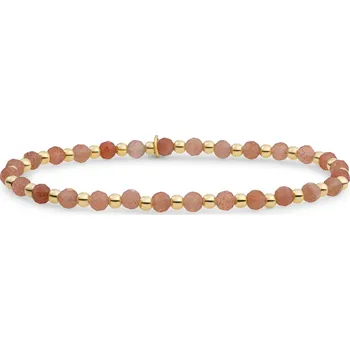 Náramek Korálkový náramek se slunečním kamenem SBG-GEM58-3MM-MIX Sparkling