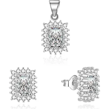 Souprava šperků Elegantní souprava šperků se zirkony TAGSET197 (přívěsek, náušnice) Beneto