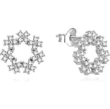 Náušnice Stříbrné náušnice s čirými zirkony AGUP3482 Agato