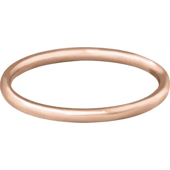 Prsten Pozlacený minimalistický prsten z oceli Rose Gold Troli / Obvod: 52 mm - 52 mm