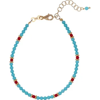 Náramek Korálkový náramek z tyrkysu a červeného korálu AL3956.01.096 Alisia