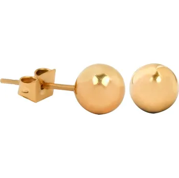Náušnice Pozlacené ocelové náušnice pecičky Troli