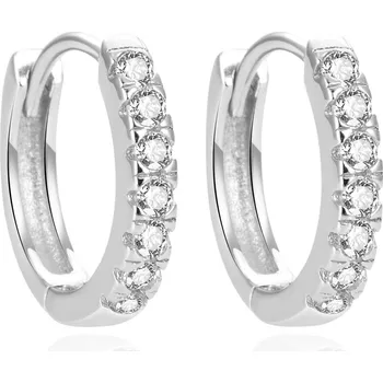 Šperk Půvabné stříbrné náušnice se zirkony AGUC1664 Beneto