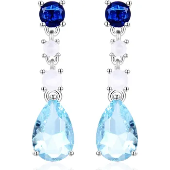 Náušnice Stříbrné visací náušnice AGT-E074PBL Agato