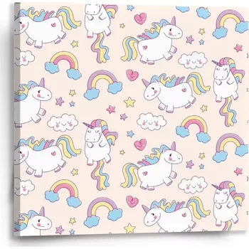 Obraz Sablio Obraz Jednorožci - 50x50 cm