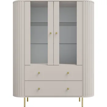 Knihovna Vitrína Orvelo 122 béžová