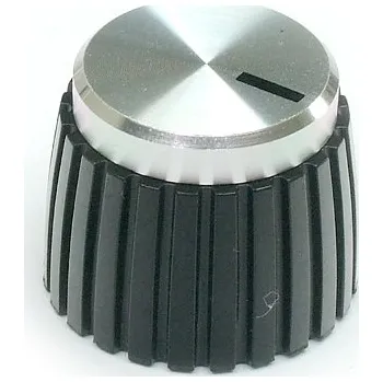 Knoflík Plastový knoflík CHK Electronics Silver Small British Style Ampl