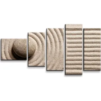 Obraz Sablio Obraz - 5-dílný Otisk v písku - 100x60 cm