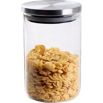 Dóza na potraviny Skleněná dóza s nerez víčkem TORO 800ml borosilikát