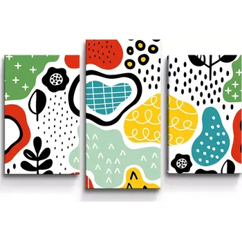 Obraz Sablio Obraz - 3-dílný Dětské malování - 75x50 cm