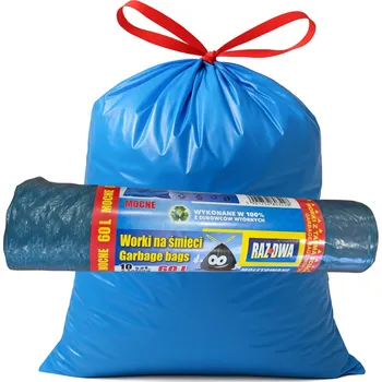 Pytle na odpadky Pytle na odpadky 120L – modré, moletované, s páskou 10 ks 30 mikronů