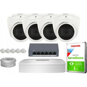 IP kamera Venkovní IP kamera Dahua IPC-HDW1530T-0280B-S6/NVR4104-P-4KS2/L