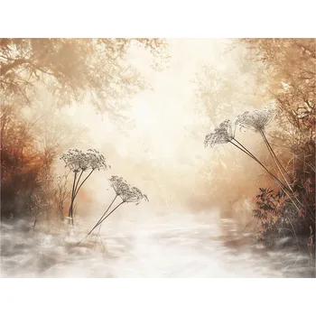 Fototapeta FOTOTAPETA STROMY LES BOHO BÉŽOVÁ NA VLIESU LOŽNICE OBÝVACÍ POKOJ TAPETA 350x250