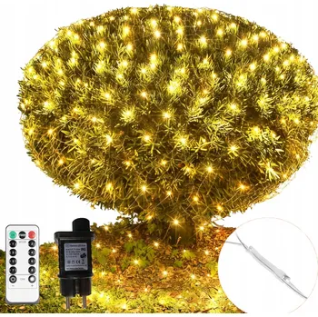 Vánoční dekorace SVĚTELNÁ SÍŤ LED závěs Vánoční TEPLE BÍLÁ vánoční osvětlení na stromeček