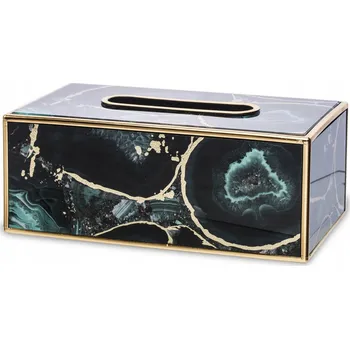 Krabička Krabička Na Ubrousky , mramorová zlatá