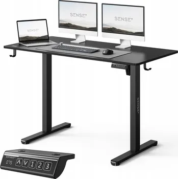 Psací stůl Elektrický Psací Stůl Nastavitelný 120x60cm, Nastavitelná Výška 72-118cm SENSE7